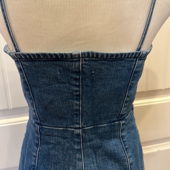 Pull&bear Size large Blue Jean button up dress - Picture 7 of 9